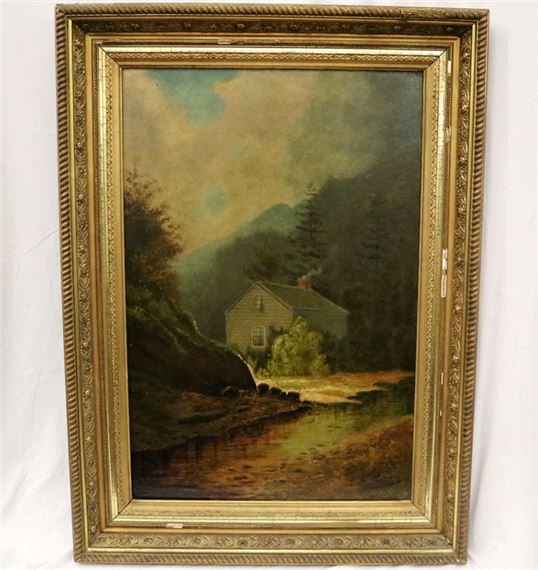 British School, 19th Century | Rural Scene Featuring a Cottage | MutualArt