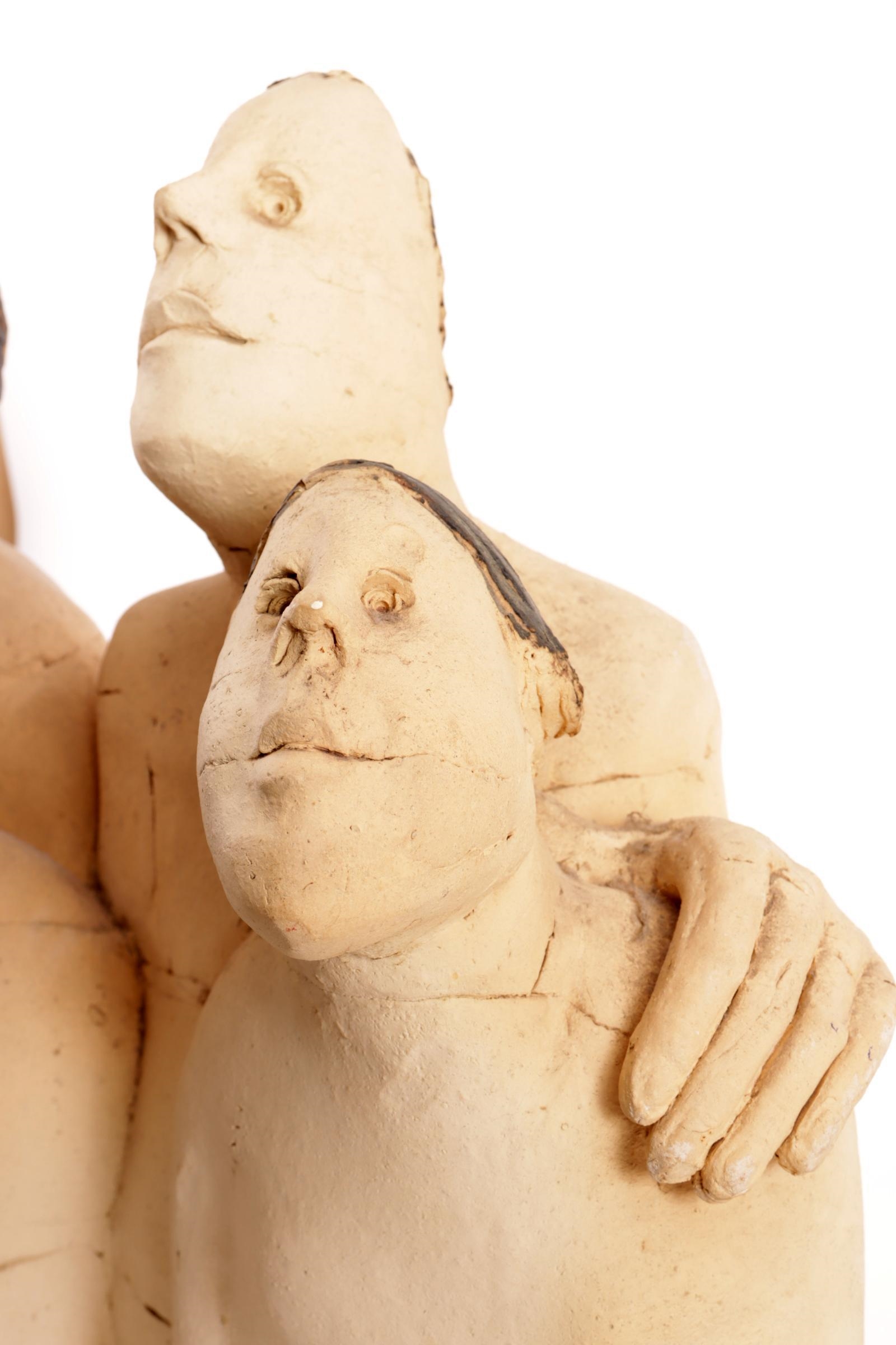 Sjer Jacobs | keramiek sculptuur van vijf personen | MutualArt
