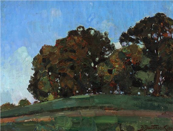 Baumgruppe am Hang by Bernhard Buttersack, 1896