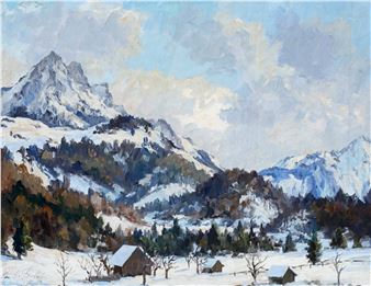 Winter in den Bergen - Richard Grieb