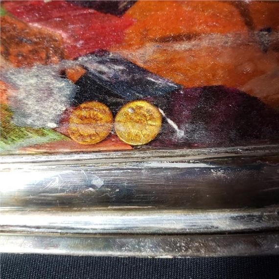 Los Castillo | Los Castillo Taxco Plumas Azteca handmade tray | MutualArt