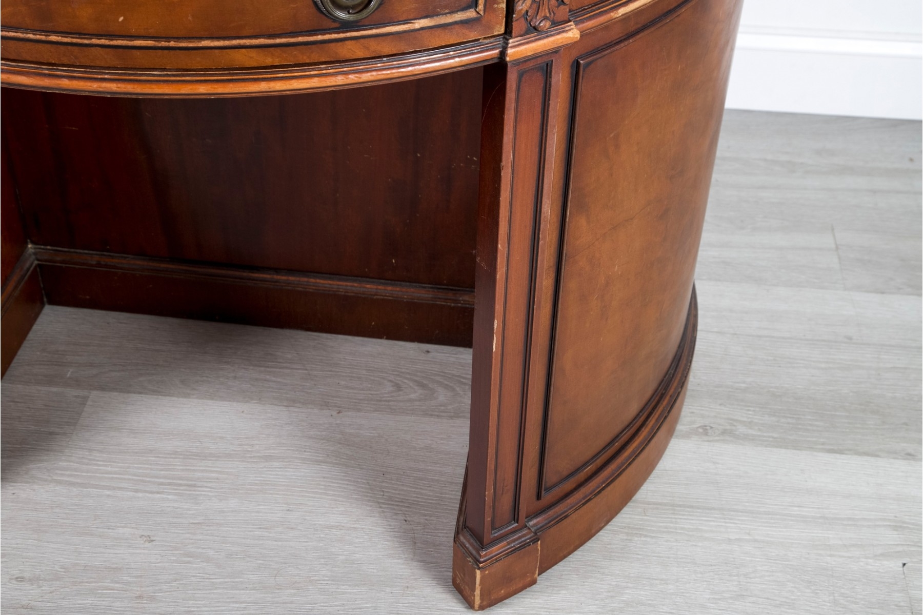 Erwin Eisch | Erwin Furniture Vintage Round Table Kneehole Desk | MutualArt