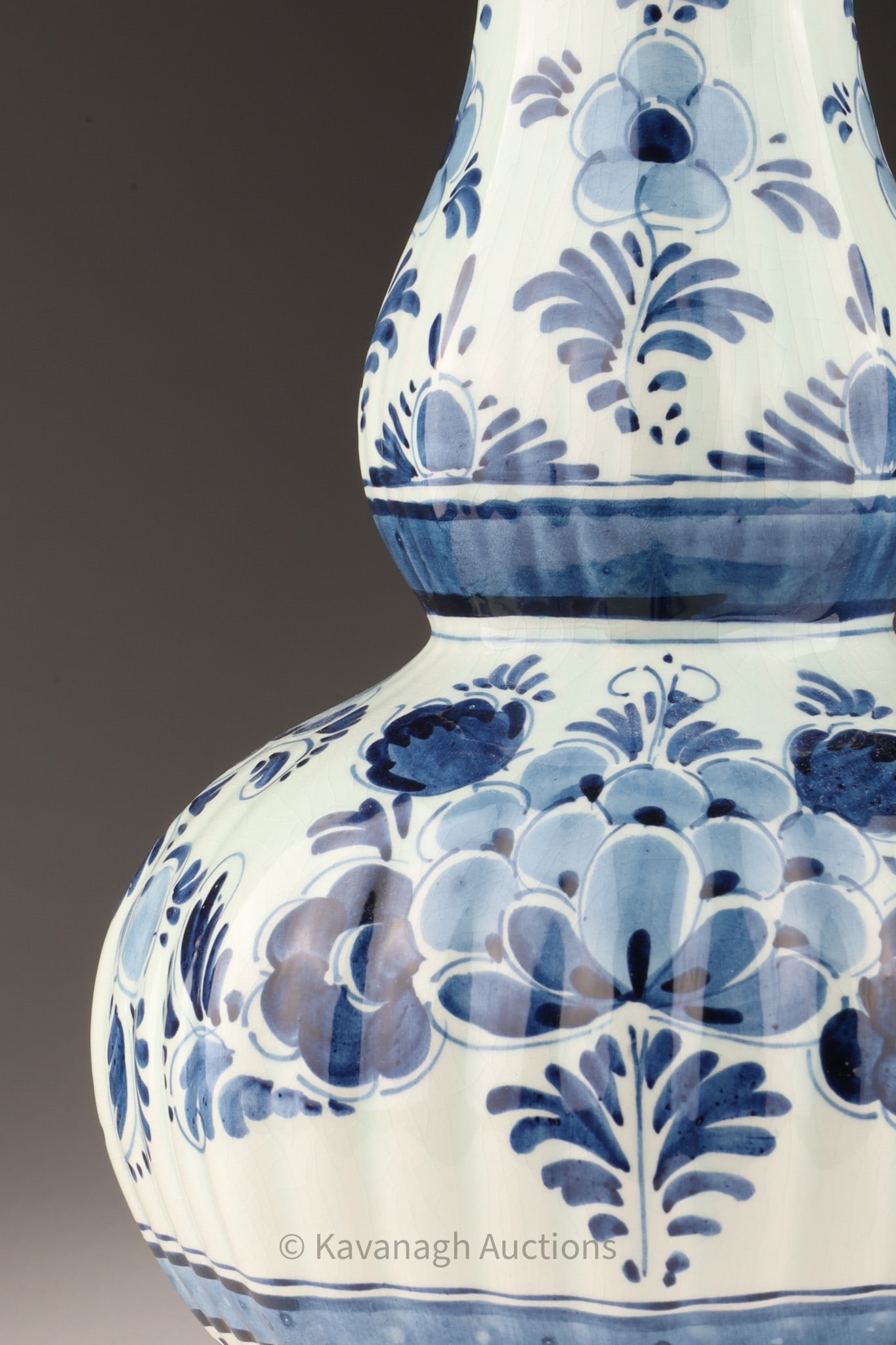 Prior | Delft Holland Hand Painted Blue and White Vase | MutualArt