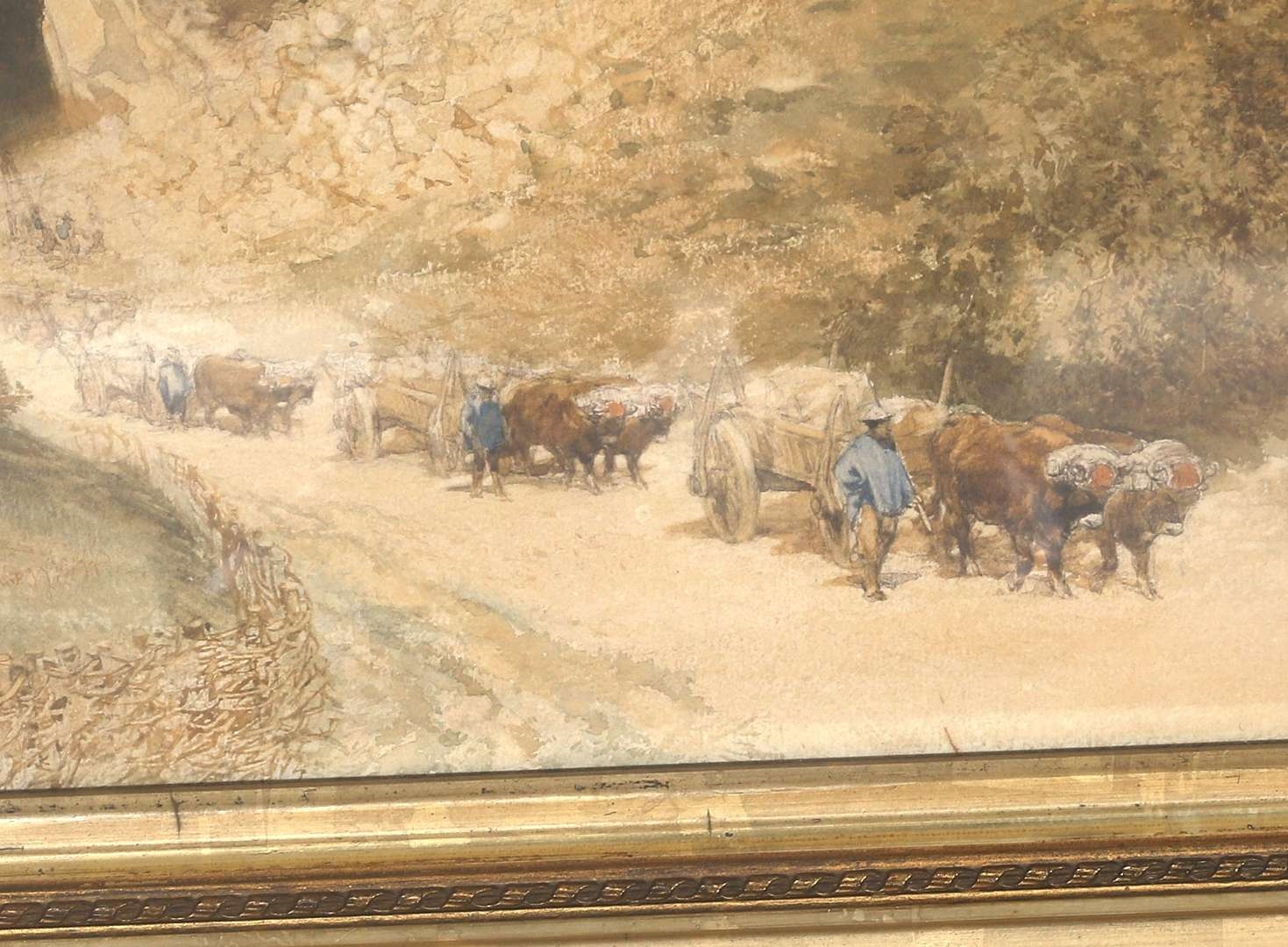 Ochsenkarren Auf Einer Strasse Zwischen Den Bergen Im Kanton St Gallen Charles Rochussen main image 1
