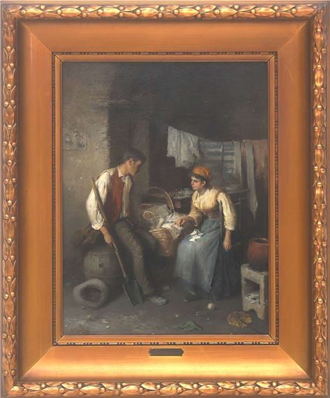 Pasquale Ruggiero | ‘The Young Parents (1890) | MutualArt