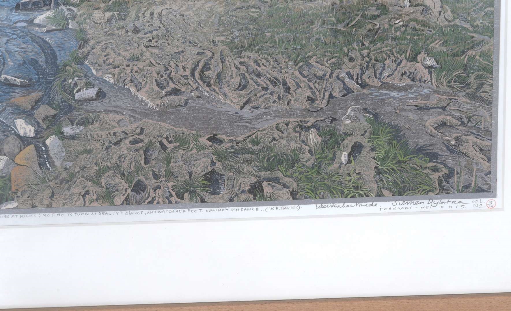 Artwork by Siemen Dijkstra, Wisselse Veen, Made of pencil