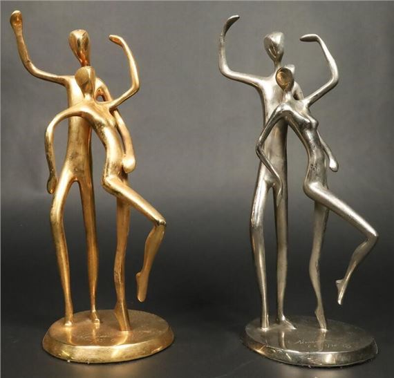 2 Jose Almanzor Bronzes Dancers - Jose Almanzor