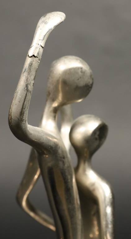 Artwork by Jose Almanzor, 2 Jose Almanzor Bronzes Dancers, Made of bronze sculptures, dancers. Gilt bronze