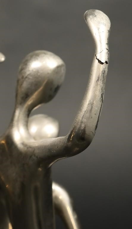 Artwork by Jose Almanzor, 2 Jose Almanzor Bronzes Dancers, Made of bronze sculptures, dancers. Gilt bronze