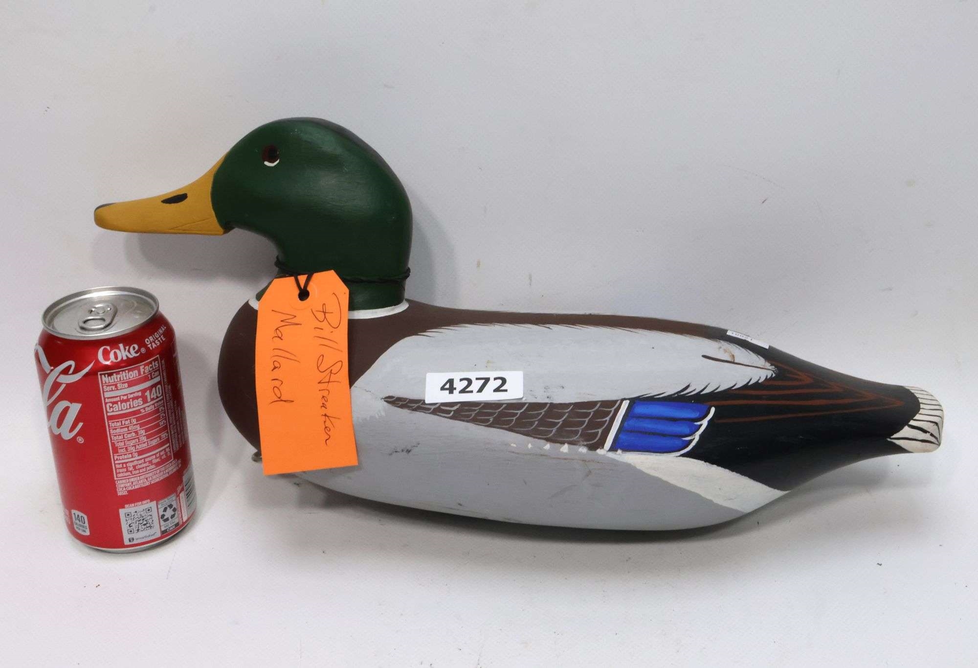 Artwork by William Streaker, Mallard Duck Decoy
