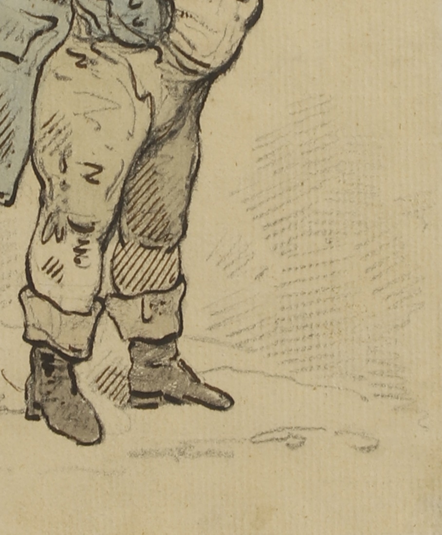 Thomas Rowlandson | Portrait of a rotund man in a blue coat | MutualArt