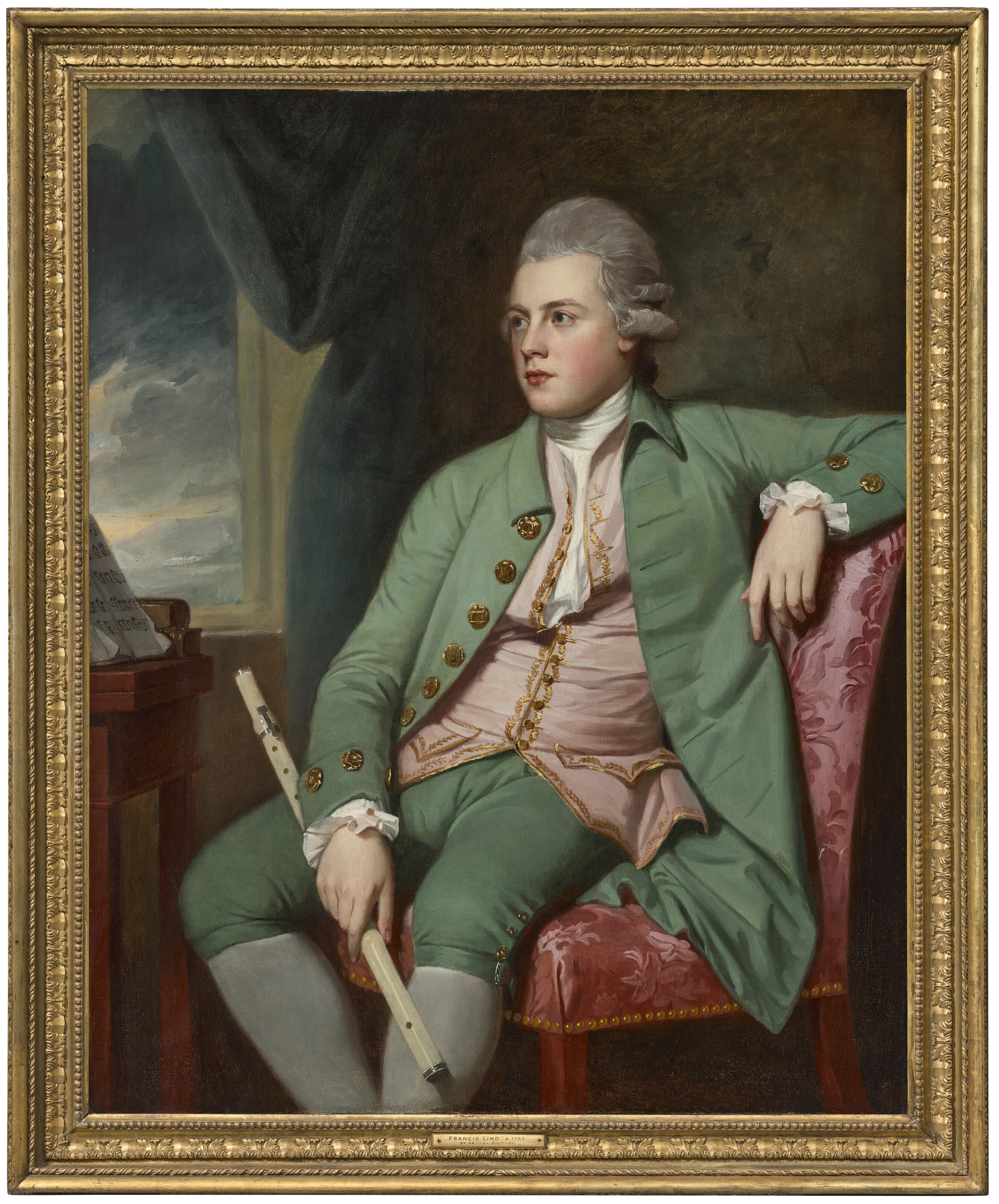 George Romney | Portrait of Francis Lind (⁄3-1840), three-quarter ...