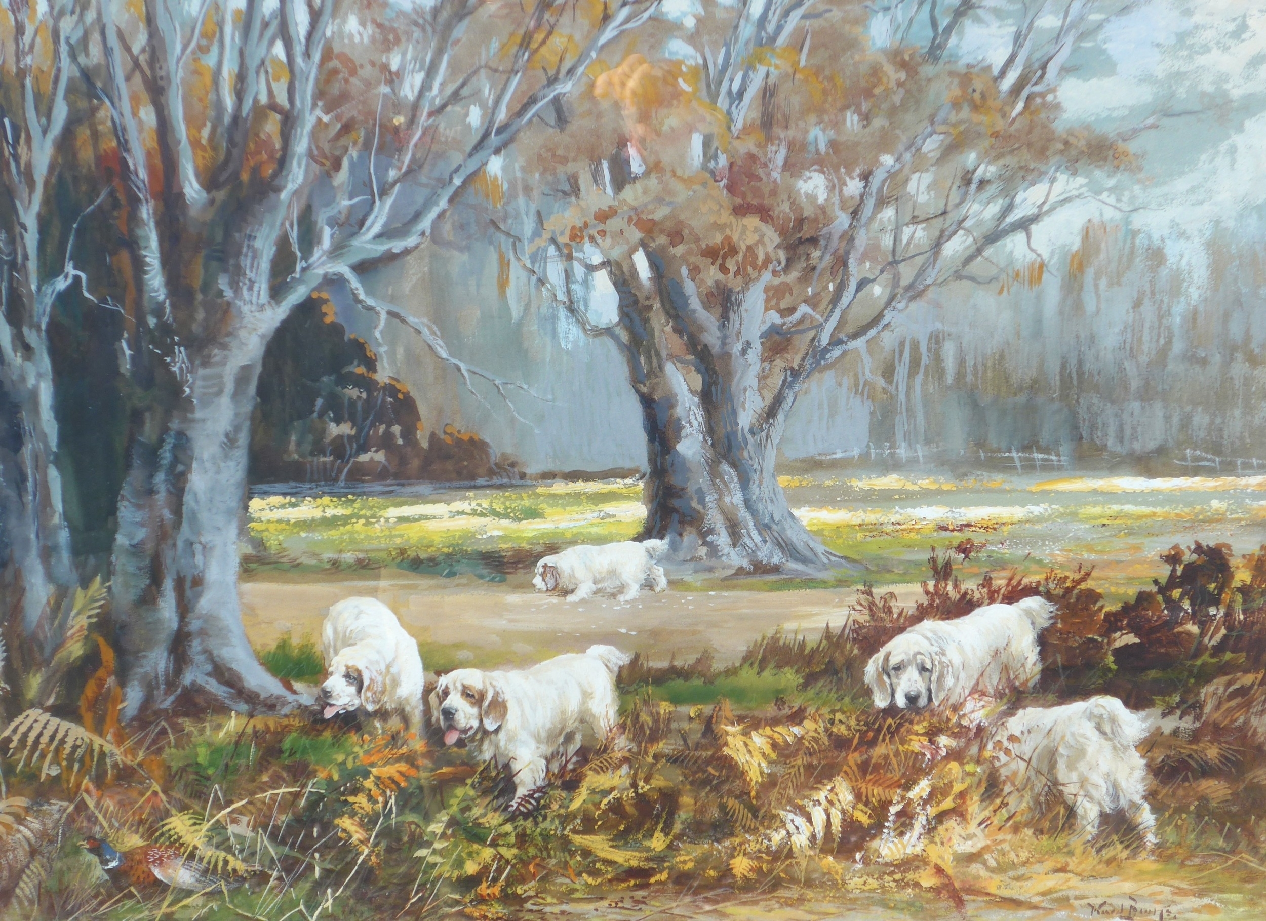 Reuben Ward Binks | His Majesty's Clumber Spaniels at Sandringham ...