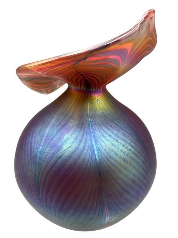 Muller | Igor Muller Art Glass Jack & Pulpit Vase | MutualArt