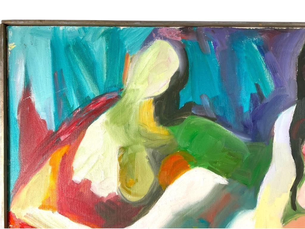 May Bender | May Bender Abstract Oil Painting on Canvas (1968) | MutualArt