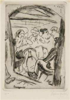 Figures on a train - Isidoro Ocampo