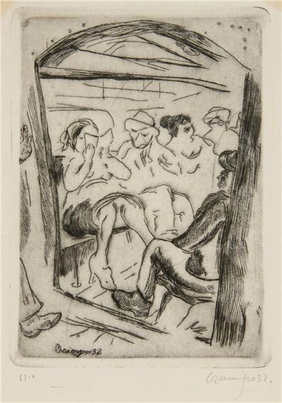 Figures on a train - Isidoro Ocampo