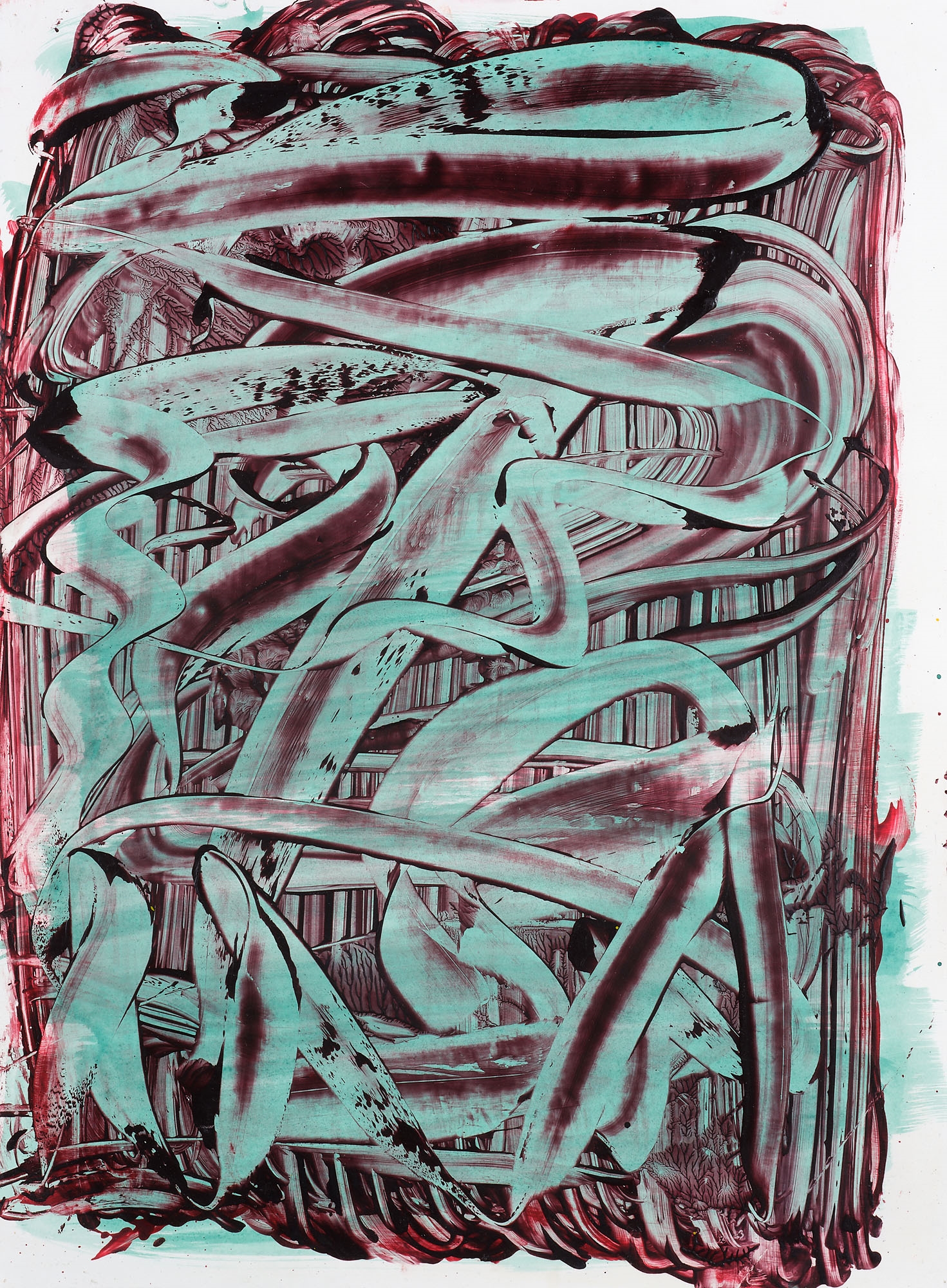 Artwork by Judy Millar, Untitled, Made of acrylic on paper