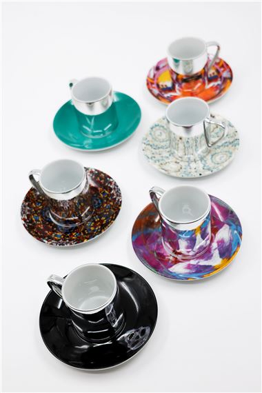 Damien Hirst | Anamorphic Espresso Cups (Set of Six) (2012) | MutualArt
