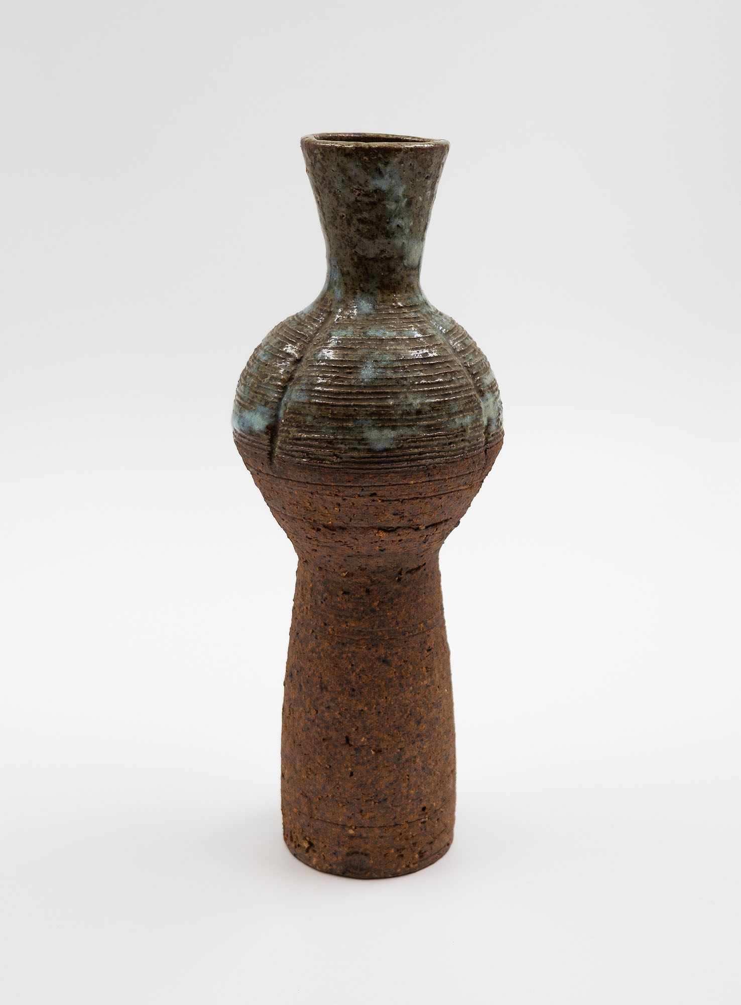 Len Castle | Len Castle Rare and early tall slender vase partially ...