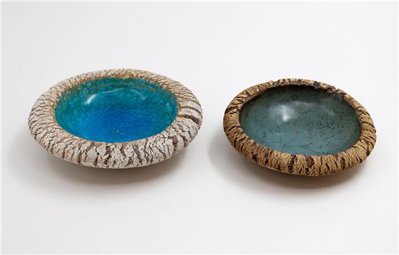 Len Castle | Len Castle Two small Pacific series bowls one in bright ...