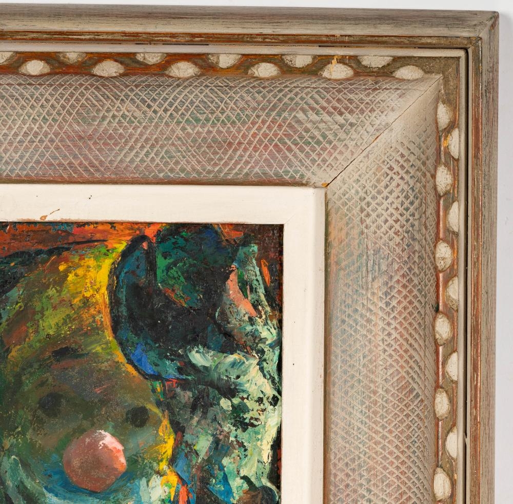 Artwork by Iver Rose, Clown, Made of oil on board