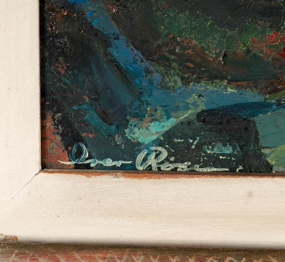 Artwork by Iver Rose, Clown, Made of oil on board