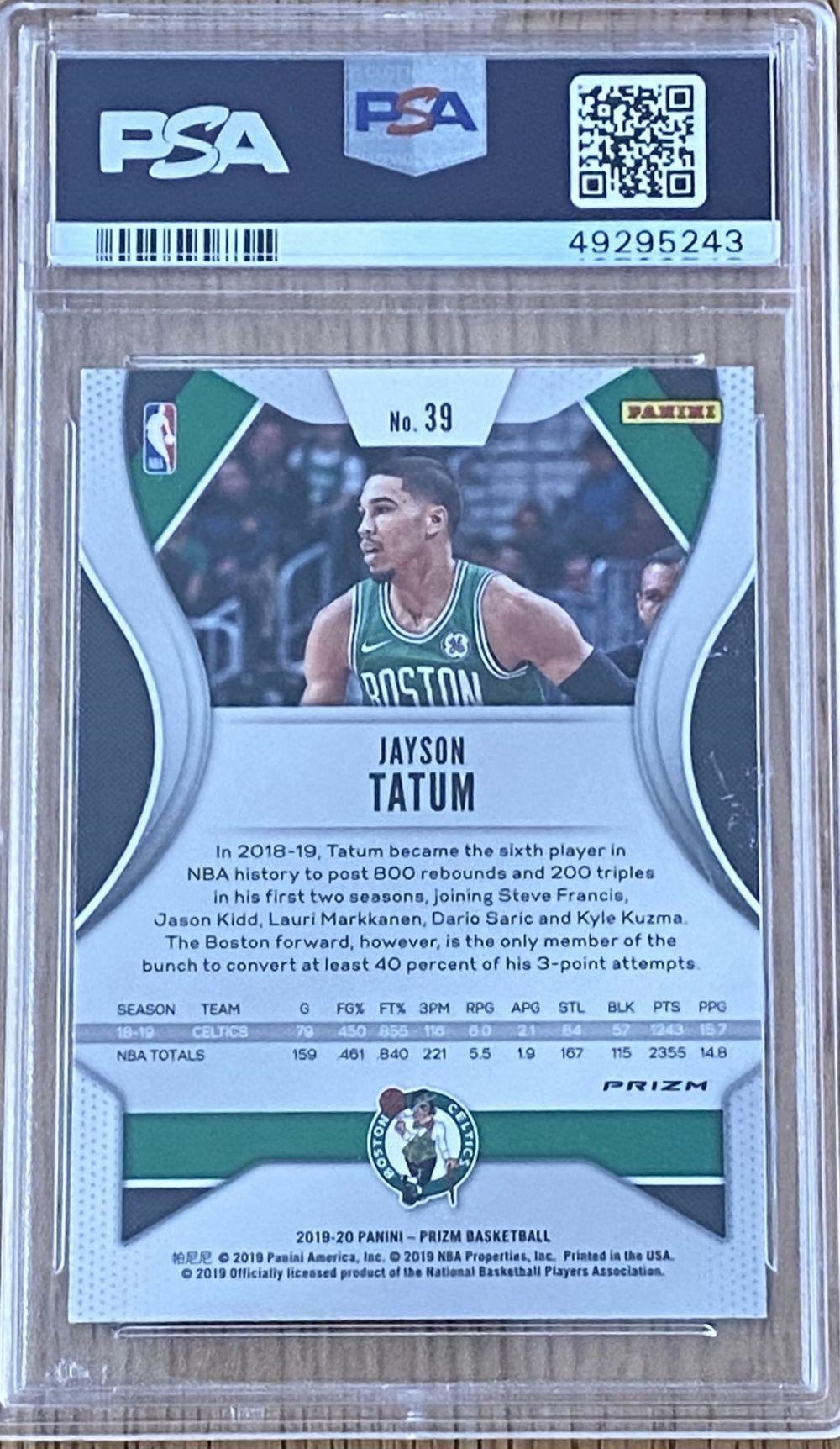 Tatum | Jayson Tatum x Boston Celtics - Panini Prizm Basketball Card ...