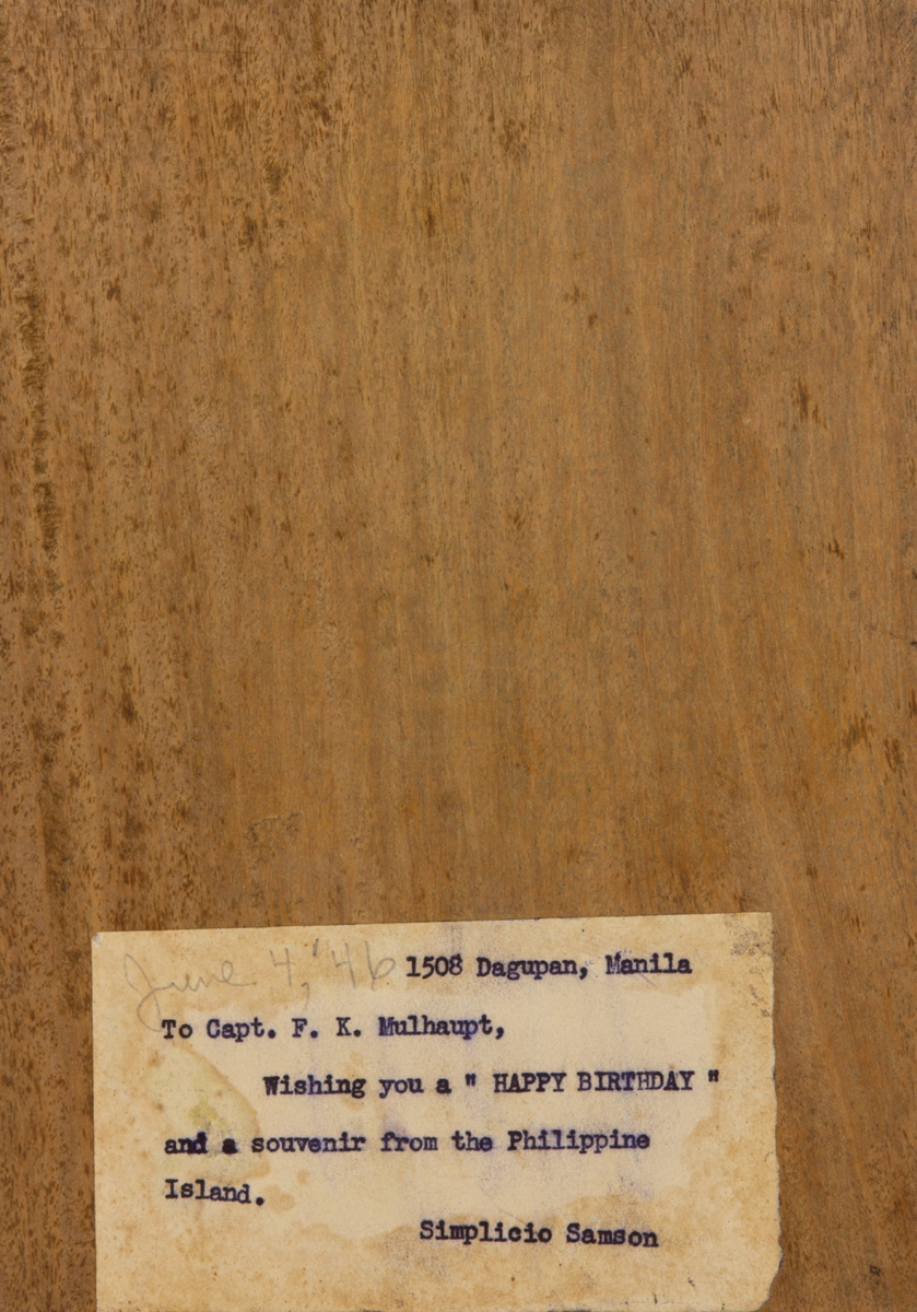 Artwork by Graciano T. Nepomuceno, A Graciano T. Nepomuceno (Filipino 1881 - 1974) bas relief carved wood plaque, Made of relief carved wood plaque