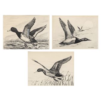 (lot of 3) John A. Ruthven (American - John Ruthven