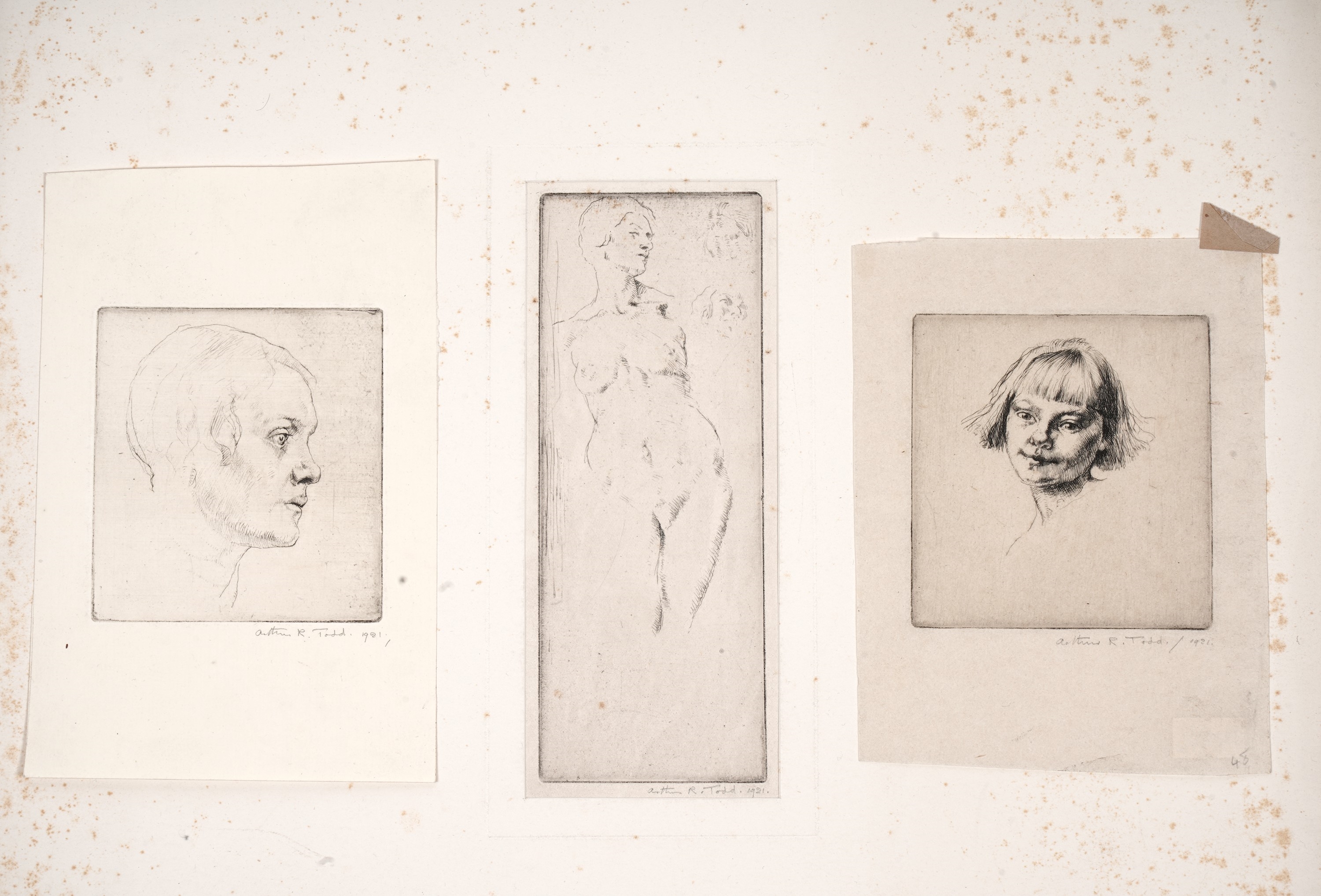 Arthur Ralph Middleton Todd | Three figural studies | MutualArt