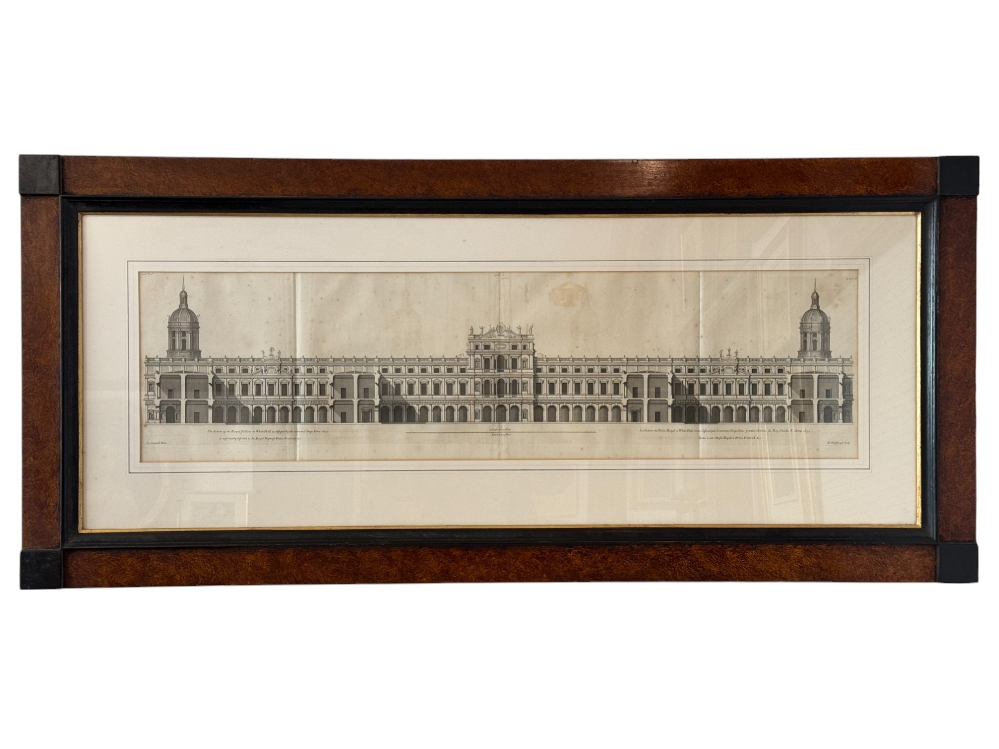 Colen Campbell | The Section of the Royal Pallace at White Hall as ...