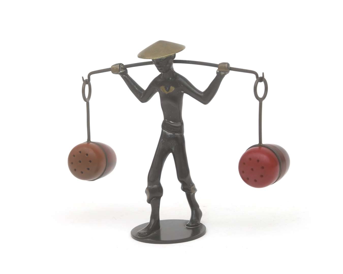 Richard Rohac | A patinated brass salt and pepper carrier (1950s ...
