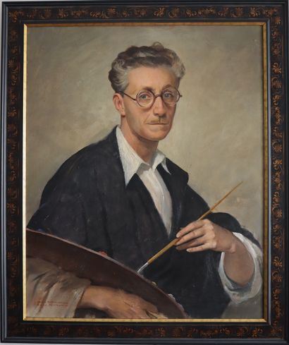 Carlo ROMAGNOLI (1888-1965) Self-portrait - Carlo Romagnoli