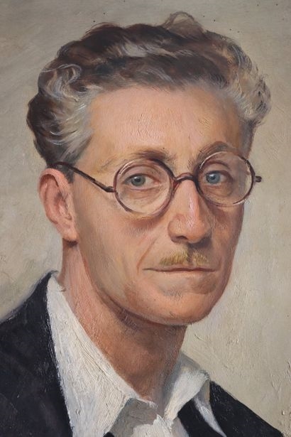 Artwork by Carlo Romagnoli, Carlo ROMAGNOLI (1888-1965) Self-portrait, Made of Oil on panel