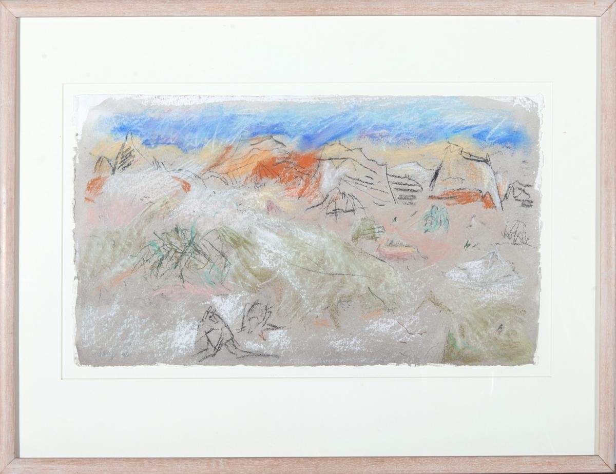 Artwork by Mary Macqueen, CENTRAL AUSTRALIAN LANDSCAPE, Made of Mixed media