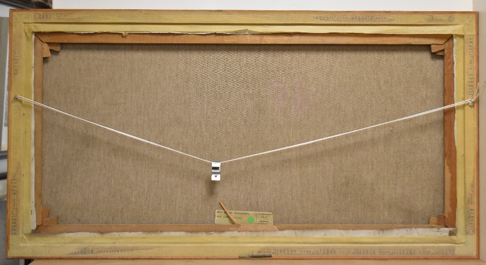 Artwork by Brian D. Horswell, 'Last Light' a depiction of a moorland stream, Made of oil on canvas