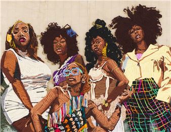 Kandy G. Lopez Embroiders Striking, Life-Size Yarn Portraits Highlighting BIPOC Narratives