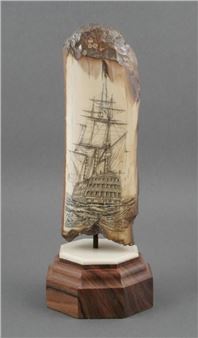 YOKO GAYDOS Scrimshaw HMS Victory - Yoko Gaydos
