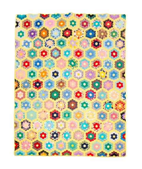 American School, 18th Century | PIECED HONEYCOMB PATTERN QUILT (Circa ...