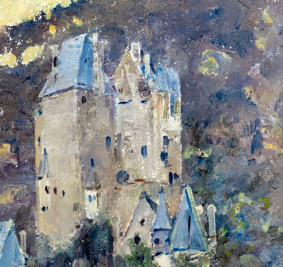 Artwork by Robert van Vorst Sewell, Castle Landscape, Made of oil on board