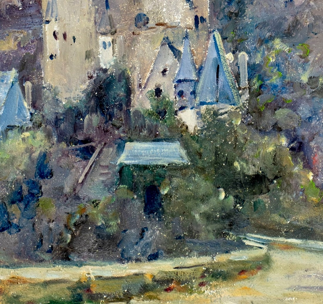 Artwork by Robert van Vorst Sewell, Castle Landscape, Made of oil on board