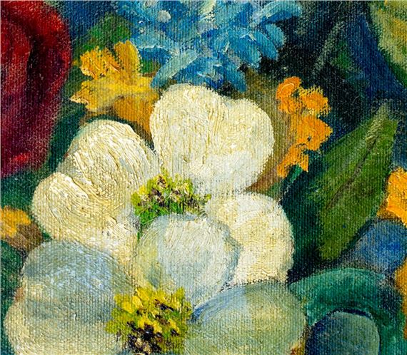 Paul J Harding | Still Life with Vase of Flowers (1954) | MutualArt