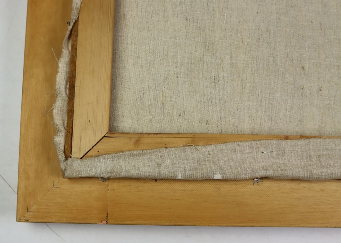 Artwork by V P Bulakov, Still Life - Red Wheel (titled on verso, Made of oil on canvas