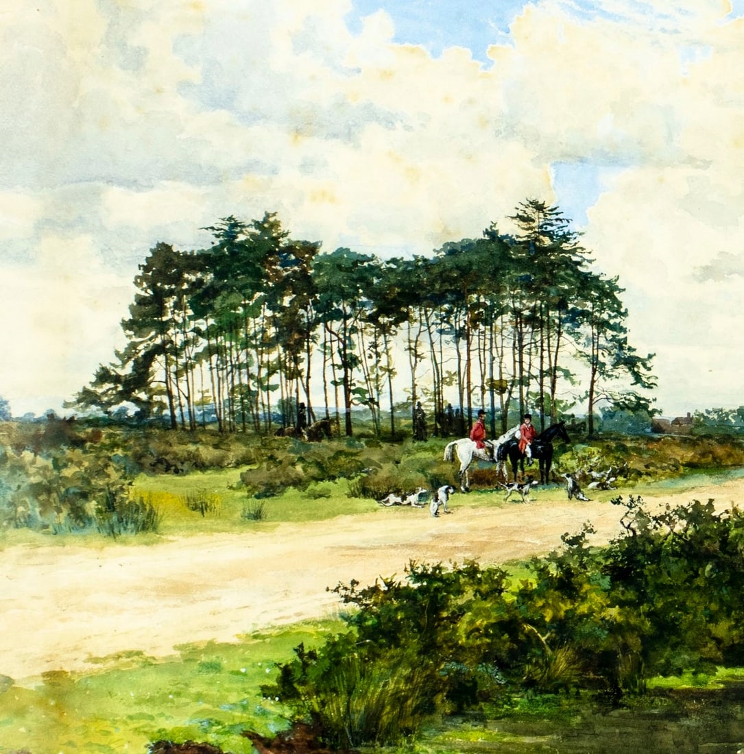 William Grylls Addison | Landscape with Hunters | MutualArt
