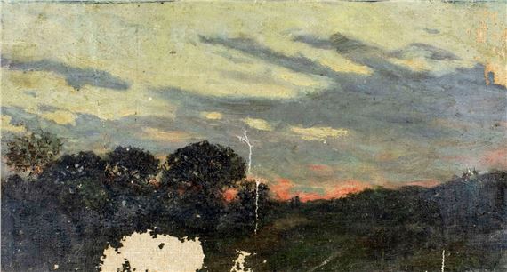 Sunset Landscape by John Worthington Mansfield