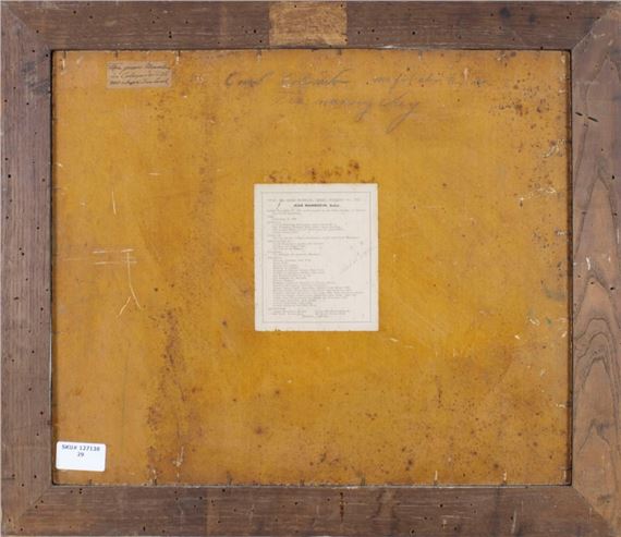 Artwork by Jean Mannheim, Landscape - The Green Mountain, Creed, Colorado (titled on verso, Made of oil on board