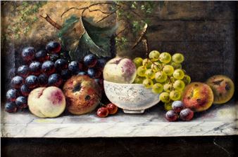 A Milne (Europe,19C) oil painting antique - A. Milne