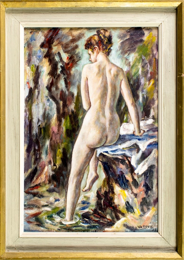 Artwork by Marko Vukovic, Nude, Made of oil on board