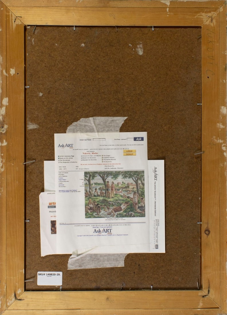 Artwork by Marko Vukovic, Nude, Made of oil on board